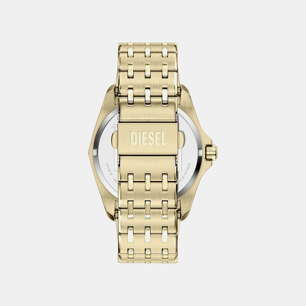 Stinger Men Quartz Gold Dial Analog Stainless Steel Watch DZ2239