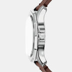 Stinger Men Quartz Grey Dial Analog Leather Watch DZ2240