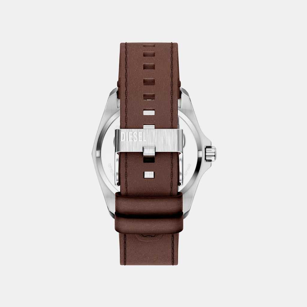 Stinger Men Quartz Grey Dial Analog Leather Watch DZ2240