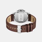 Stinger Men Quartz Grey Dial Analog Leather Watch DZ2240