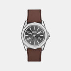 Stinger Men Quartz Grey Dial Analog Leather Watch DZ2240