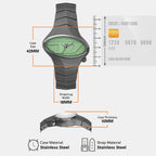 D-Rush Men Quartz Green Dial Analog Stainless Steel Watch DZ2241