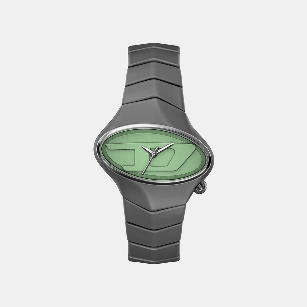 D-Rush Men Quartz Green Dial Analog Stainless Steel Watch DZ2241