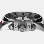 Mega Chief Men Quartz Black Dial Chronograph Leather Watch DZ4290