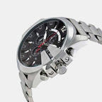 Mega Chief Men Quartz Black Dial Chronograph Stainless Steel Watch DZ4308