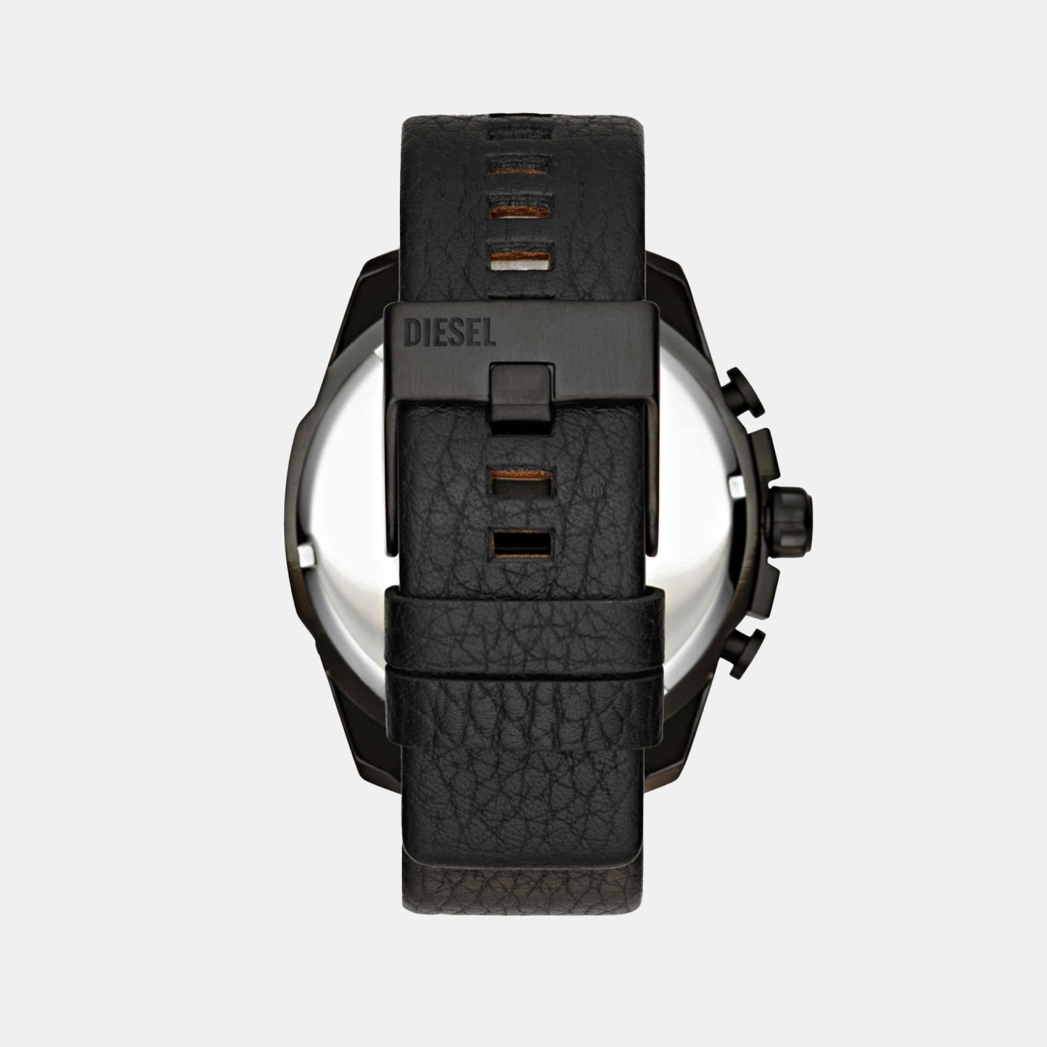 Mega Chief Men Quartz Black Dial Chronograph Leather Watch DZ4323