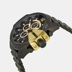 Mega Chief Men Quartz Black Dial Chronograph Stainless Steel Watch DZ4338
