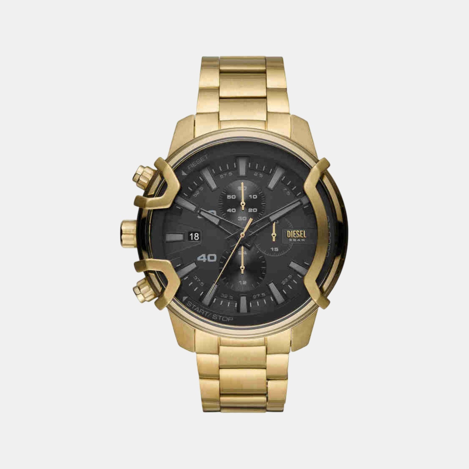 Griffed Men Quartz Black Dial Chronograph Stainless Steel Watch DZ4522