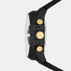 Mega Chief Men Quartz Black Dial Analog-Digital Silicone Watch DZ4552