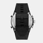 Mega Chief Men Quartz Black Dial Analog-Digital Silicone Watch DZ4552