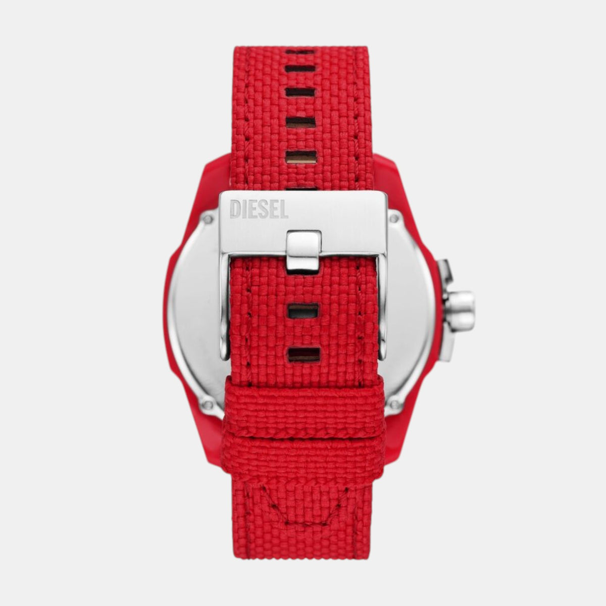 Baby Chief Men Solar Red Dial Analog Fabric Watch DZ4619
