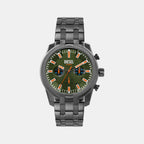 Split Men Quartz Green Dial Chronograph Stainless Steel Watch DZ4624