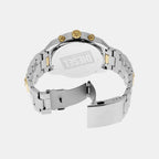 Spiked Men Quartz Silver Dial Chronograph Stainless Steel Watch DZ4629