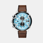 Griffed Men Quartz Blue Dial Chronograph Leather Watch DZ4656