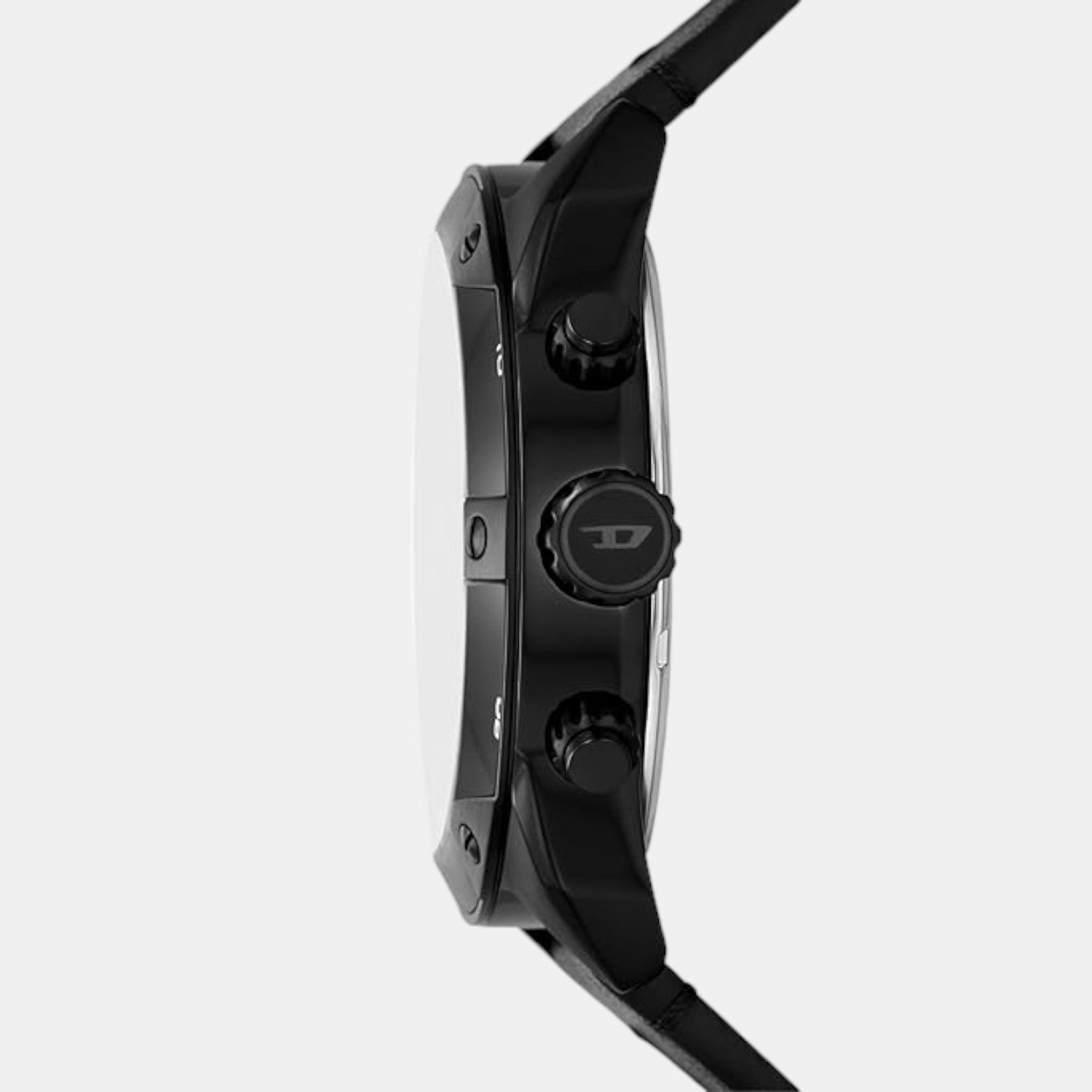 Spiked Men Quartz Black Dial Chronograph Stainless Steel Watch DZ4667