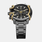 Griffed Men Quartz Grey Dial Chronograph Stainless Steel Watch DZ4668