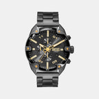 Spiked Men Quartz Grey Dial Chronograph Stainless Steel Watch DZ4669