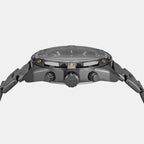 Spiked Men Quartz Grey Dial Chronograph Stainless Steel Watch DZ4669