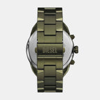 Spiked Men Quartz Silver Dial Chronograph Stainless Steel Watch DZ4670