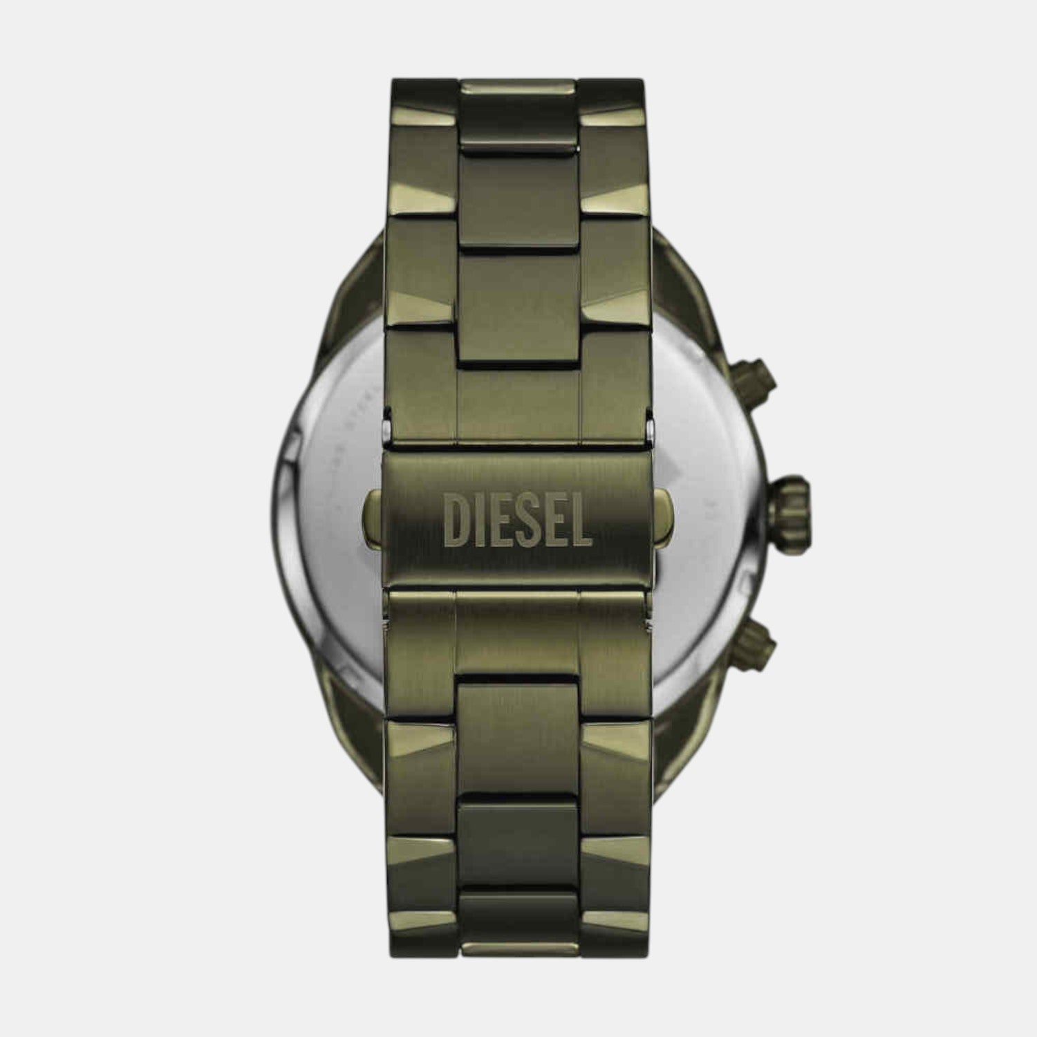 Spiked Men Quartz Silver Dial Chronograph Stainless Steel Watch DZ4670