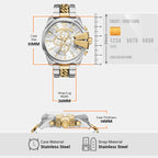 Mega Chief Men Quartz Multicolour Dial Chronograph Stainless Steel Watch DZ4672