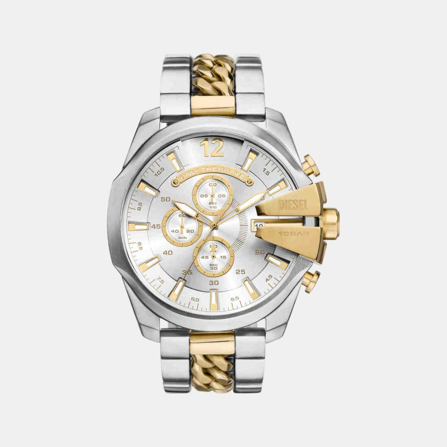 Mega Chief Men Quartz Multicolour Dial Chronograph Stainless Steel Watch DZ4672