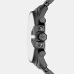 Spiked Men Quartz Black Dial Analog Stainless Steel Watch DZ4678