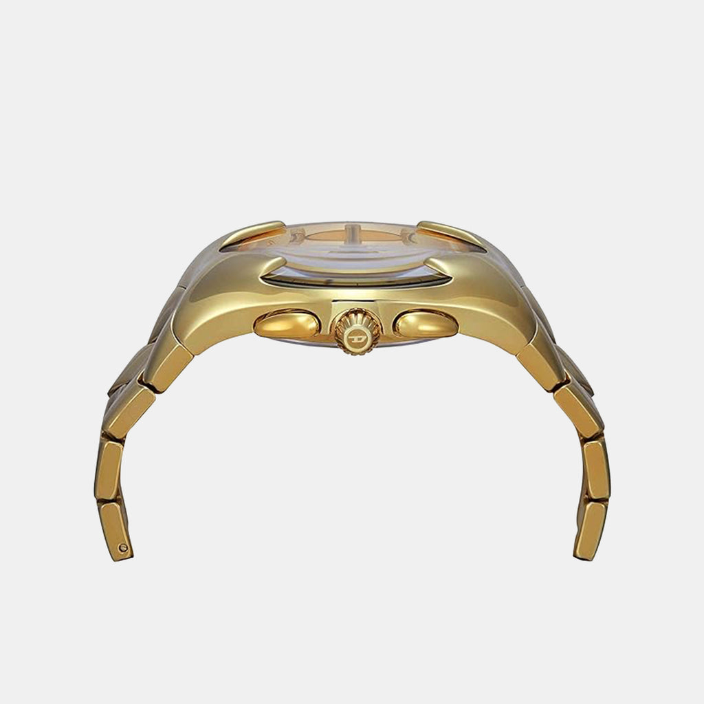Mercurial Men Quartz Gold Dial Chronograph Stainless Steel Watch DZ4681