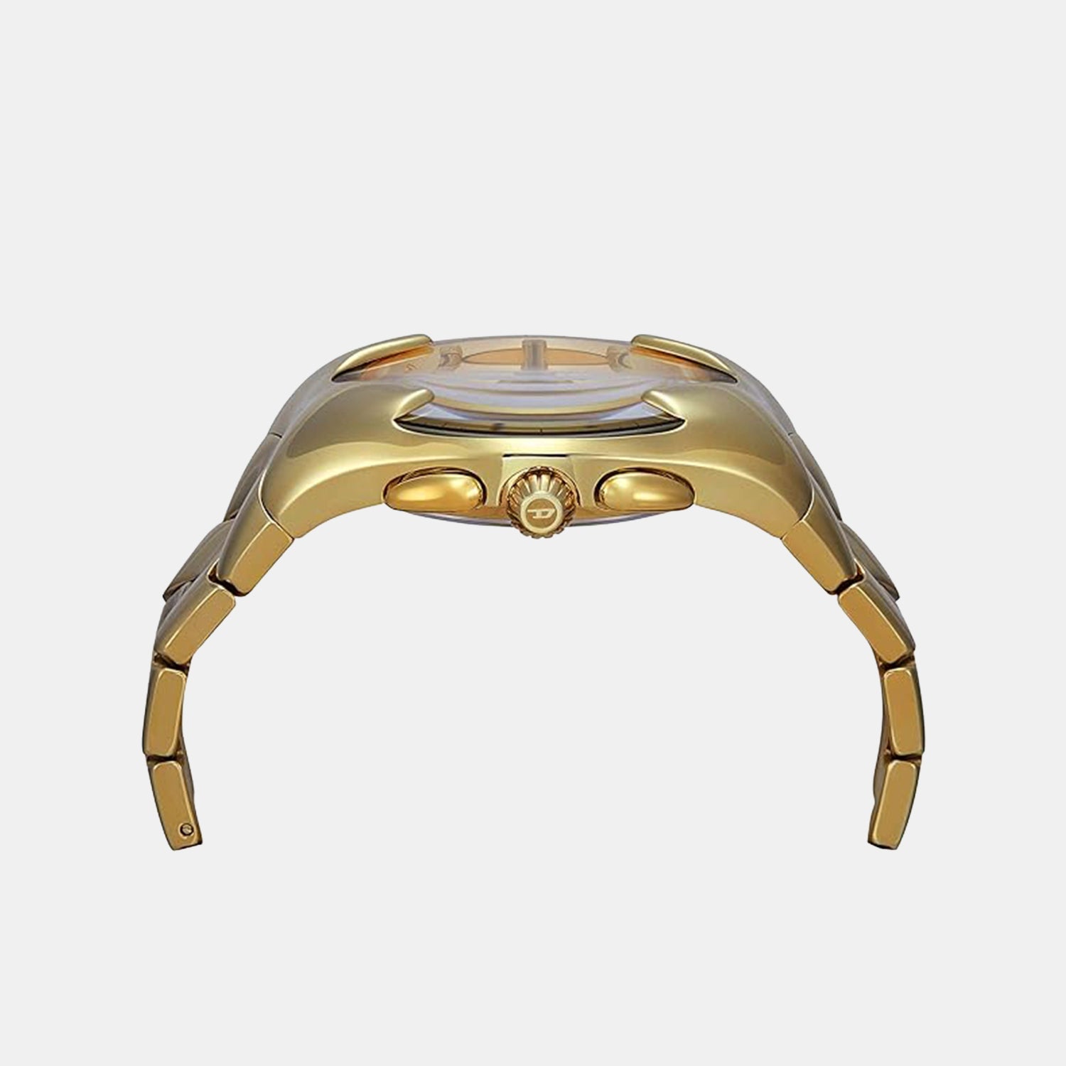 Mercurial Men Quartz Gold Dial Chronograph Stainless Steel Watch DZ4681