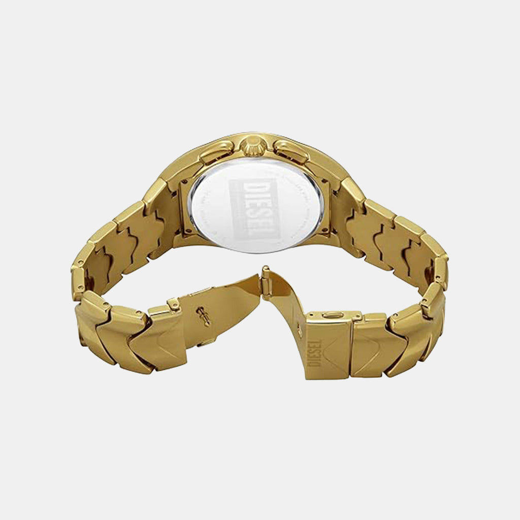 Mercurial Men Quartz Gold Dial Chronograph Stainless Steel Watch DZ4681