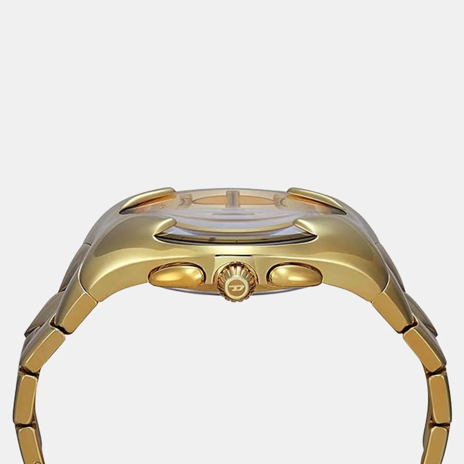 Mercurial Men Quartz Gold Dial Chronograph Stainless Steel Watch DZ4681