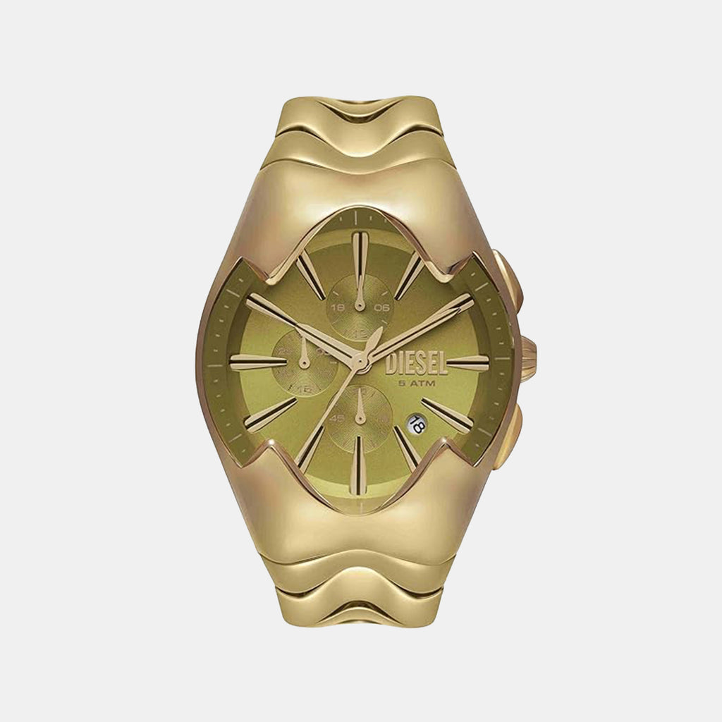 Mercurial Men Quartz Gold Dial Chronograph Stainless Steel Watch DZ4681