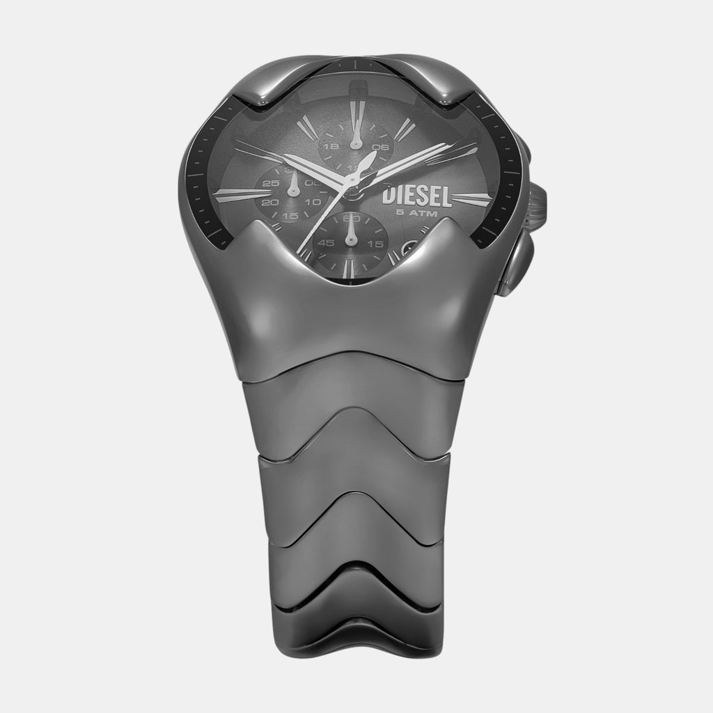 Mercurial Men Quartz Black Dial Chronograph Stainless Steel Watch DZ4682