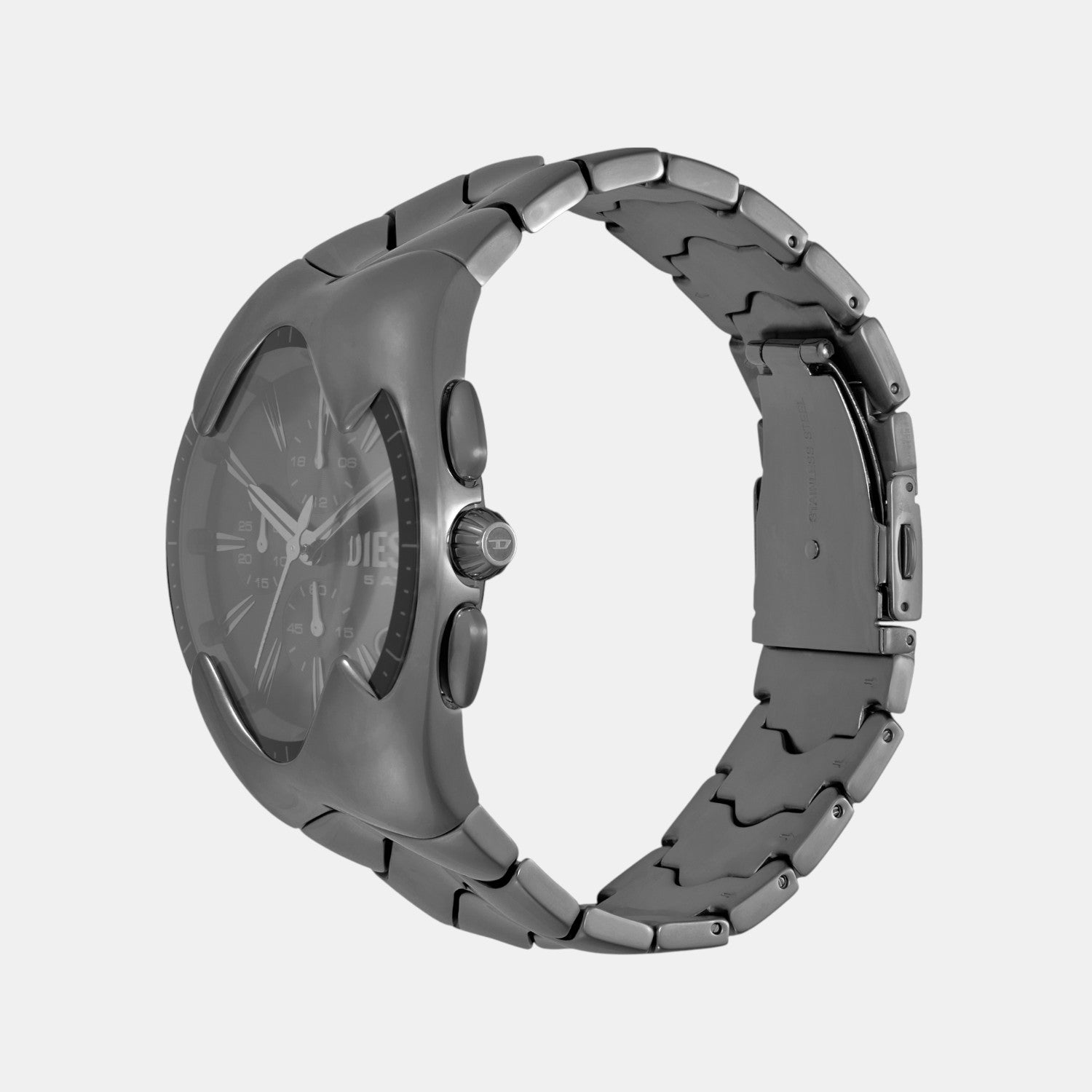 Mercurial Men Quartz Black Dial Chronograph Stainless Steel Watch DZ4682