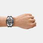 Men Quartz Grey Dial Analog Stainless Steel Watch DZ4683