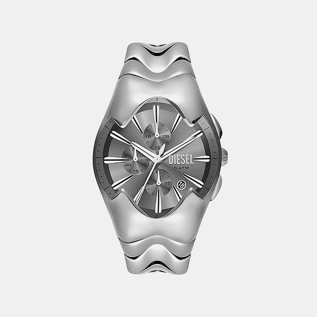 Men Quartz Grey Dial Analog Stainless Steel Watch DZ4683