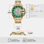 Mega Chief Slim Men Quartz Two Tone Dial Chronograph Stainless Steel Watch DZ4684