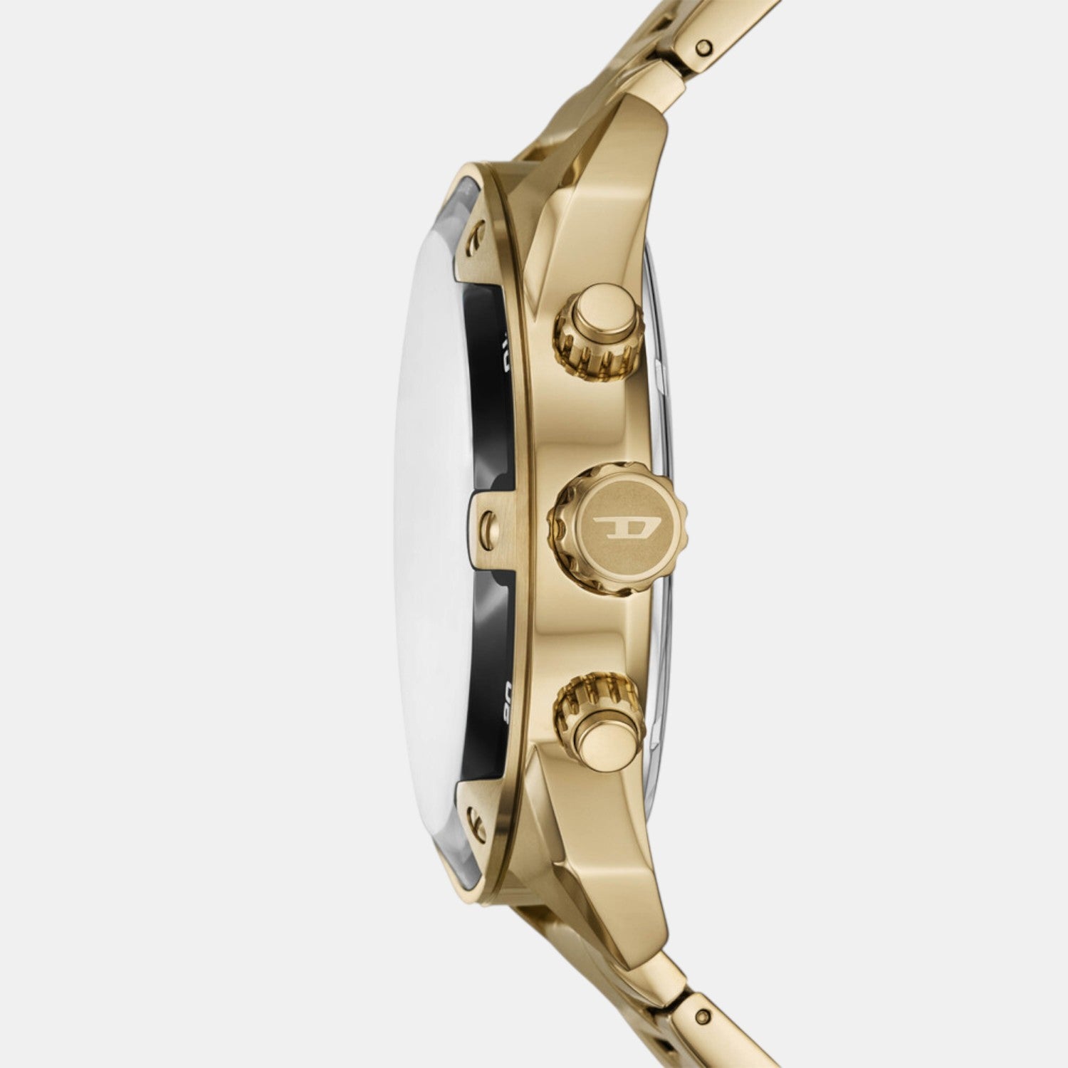 Spiked Men Quartz Two Tone Dial Chronograph Stainless Steel Watch DZ4685