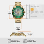 Spiked Men Quartz Multicolour Dial Chronograph Stainless Steel Watch DZ4685