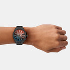 Mega Chief Slim Men Quartz Two Tone Dial Chronograph Stainless Steel Watch DZ4689