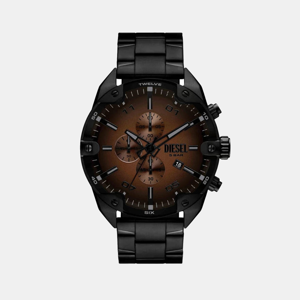 Spiked Men Quartz Multicolour Dial Chronograph Stainless Steel Watch DZ4691