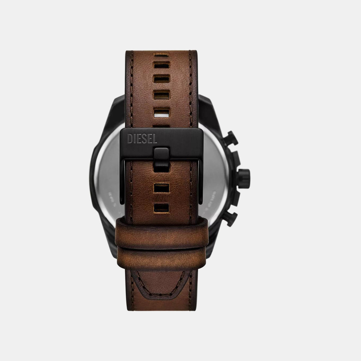 Mega Chief Men Quartz Black Dial Chronograph Leather Watch DZ4692
