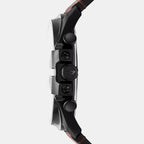 Mega Chief Slim Men Quartz Two Tone Dial Chronograph Leather Watch DZ4692