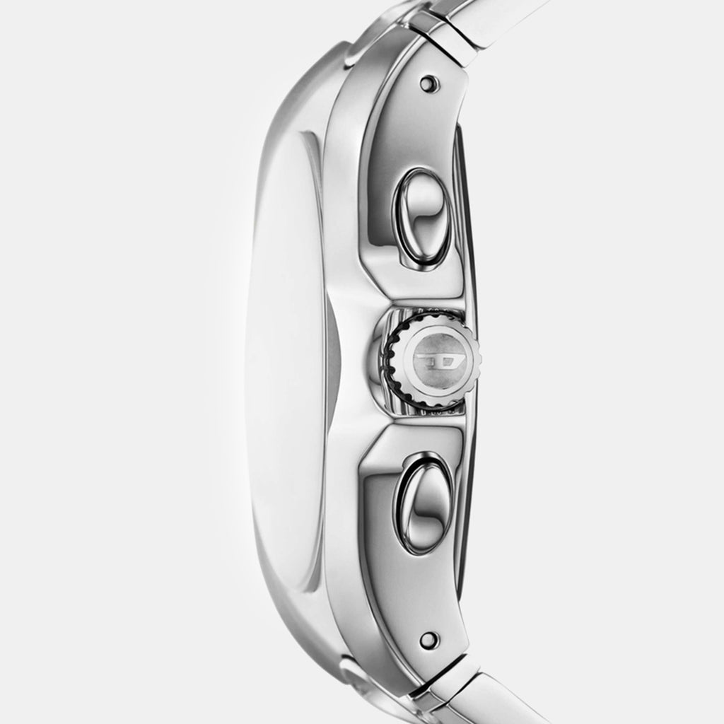 D-Curve Men Quartz Silver Dial Chronograph Stainless Steel Watch DZ4694