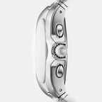 D-Curve Men Quartz Silver Dial Chronograph Stainless Steel Watch DZ4694
