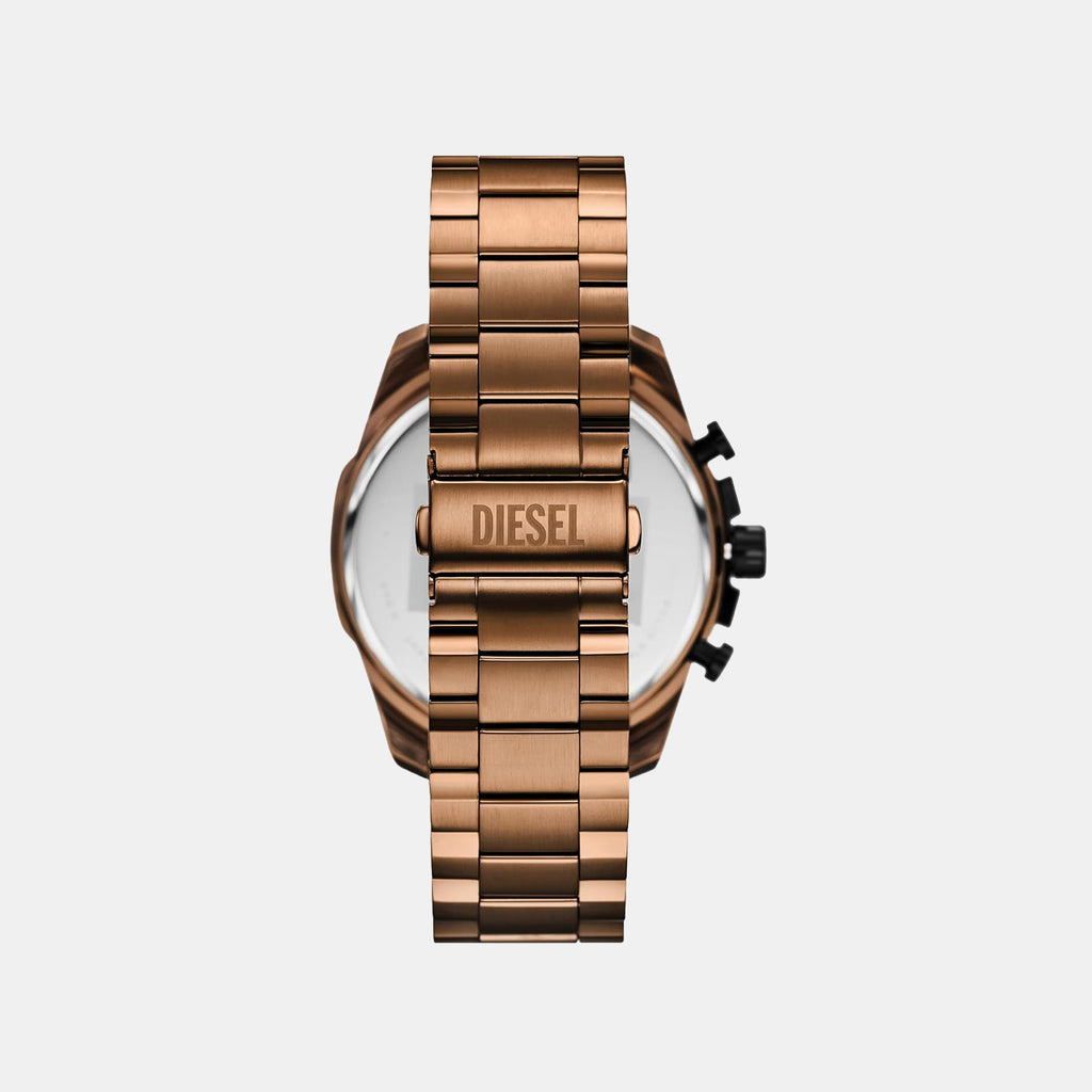 Men Quartz Brown Dial Analog Stainless Steel Watch DZ4697
