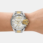 Mega Chief Men Quartz Multicolour Dial Chronograph Stainless Steel Watch DZ4701