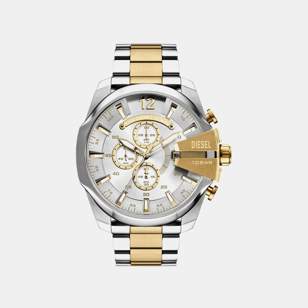 Mega Chief Men Quartz Multicolour Dial Chronograph Stainless Steel Watch DZ4701