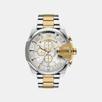 Mega Chief Men Quartz Multicolour Dial Chronograph Stainless Steel Watch DZ4701