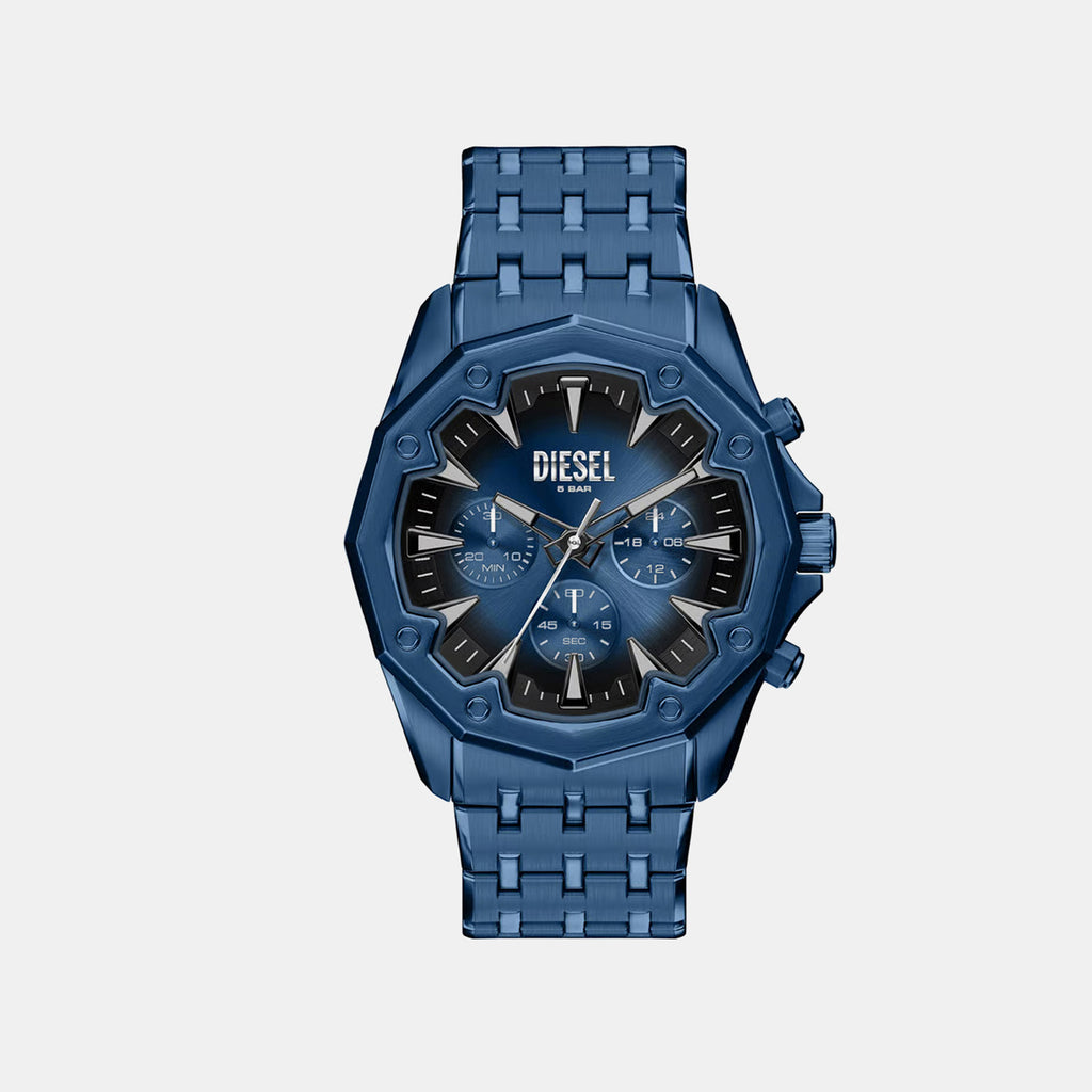 Stinger Men Quartz Blue Dial Chronograph Stainless Steel Watch DZ4705